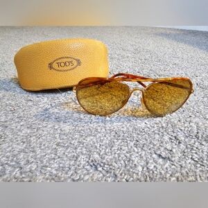 Tod's Sunglasses Case Dust Cloth EUC Preppy Classy Coastal